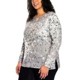 Load image into Gallery viewer, Mario Serrani Women S Floral Print Ultra Soft Lightweight Relaxed Fit Tunic Top