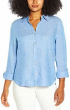 Load image into Gallery viewer, Preowned Orvis Women's Long Sleeve Linen Blend Top
