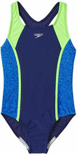 Load image into Gallery viewer, Speedo Girls Racerback Sport Splice One Piece Swimsuit