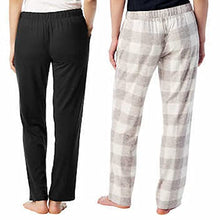 Load image into Gallery viewer, Lucky Brand Women's 2 Pack Straight Leg Lounge Pant with Drawstrings and Pockets