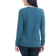 Load image into Gallery viewer, Katherine Barclay Merino Extra Fine Wool Crewneck Sweater