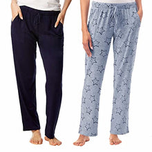 Load image into Gallery viewer, Lucky Brand Women's 2 Pack Straight Leg Lounge Pant with Drawstrings and Pockets