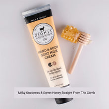Load image into Gallery viewer, Dionis Hand & Body Cream 3.3 Oz, Milk & Honey
