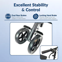 Load image into Gallery viewer, KneeRover Economy Knee Scooter Steerable Knee Walker Crutch Alternative with Dual Braking System in Matte Black