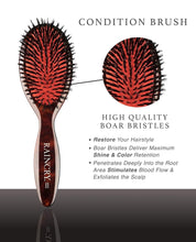 Load image into Gallery viewer, Condition Large Pure Boar Bristle Brush