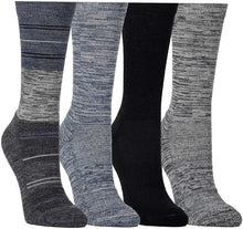 Load image into Gallery viewer, Kirkland Signature Ladies' Crew Socks Extra-Fine Merino Wool, Purple, 4 Pairs