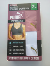 Load image into Gallery viewer, Puma Women's Sports Bra 2 Pack Seamless Removable Cups