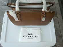 Load image into Gallery viewer, Coach 57276SVSD Brooklyn 34 Satchel Caryall, Saddle Brown
