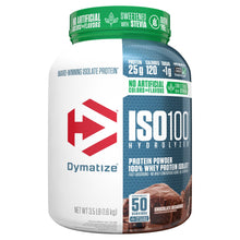 Load image into Gallery viewer, Dymatize ISO100 Hydrolyzed Whey Protein, 50 Servings Chocolate