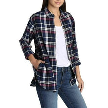 Load image into Gallery viewer, Jachs Girlfriend Women's Plaid Print Flannel Shirt