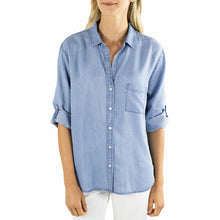 Load image into Gallery viewer, Jach's Girlfriend Ladies' Long Sleeve Button-Up Blouse