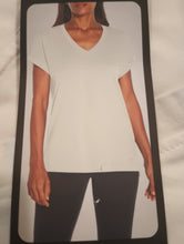 Load image into Gallery viewer, Banana Republic Women V-neck Roll Sleeve Tee Shirt