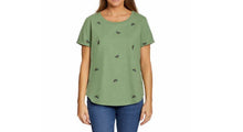 Load image into Gallery viewer, Vintage America Ladies Short Sleeve Embroidered Tee Relaxed Fit