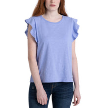 Load image into Gallery viewer, Ecothreads Women's 2-pack Flutter Sleeve Soft Organic Cotton Tee Top