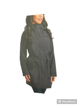 Load image into Gallery viewer, Two by Vince Camuto Zipper Removable Hood Rain Jacket 1666059