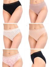 Load image into Gallery viewer, Lucky Brand Women's 5-Pack Ultra Soft High Cut Panties