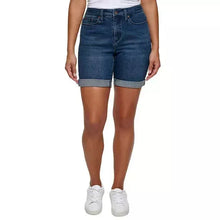 Load image into Gallery viewer, DKNY Jeans Women's Roll Cuff Denim Bermuda Shorts