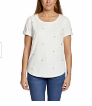 Load image into Gallery viewer, Vintage America Ladies Short Sleeve Embroidered Tee Relaxed Fit