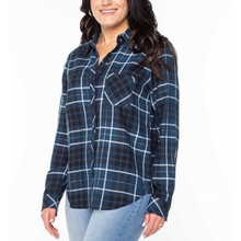 Load image into Gallery viewer, Well Worn Ladies' Flannel Button-up Shirt