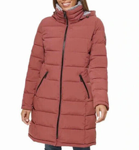 Load image into Gallery viewer, Andrew Marc Ladies' Long Stretch Parka Coat Fur Lined Hood Jacket