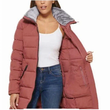 Load image into Gallery viewer, Andrew Marc Ladies' Long Stretch Parka Coat Fur Lined Hood Jacket