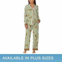 Load image into Gallery viewer, Room Service Ladies' Shawl Collar Pajamas Set