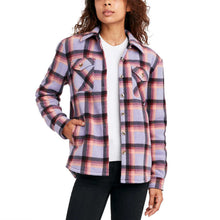 Load image into Gallery viewer, Sage Collective Women's Long Sleeve Plaid Super Plush Sherpa Lined Fleece Shirt Jacket with Pockets