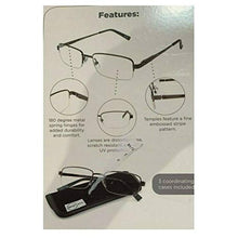 Load image into Gallery viewer, Design Optics By Foster Grant Semi-Rimless Metal 3 Pack