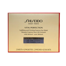 Load image into Gallery viewer, Shiseido Vital Perfection Uplifting & Firming Express Eye Mask 12 Packettes