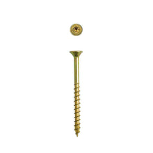 Load image into Gallery viewer, SPAX #10 x 2-1/2in. Flat Head Multi-Material Yellow Zinc Coated Screw 1 LB Box