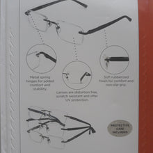 Load image into Gallery viewer, Design Optics By Foster Grant Rimless Metal 3 Pack