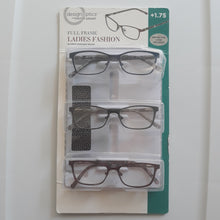 Load image into Gallery viewer, Design Optics By Foster Grant Full Frame Ladies Fashion 3 Pack