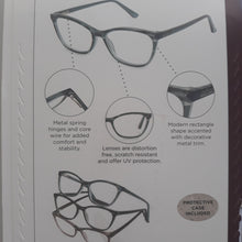 Load image into Gallery viewer, Design Optics By Foster Grant Full Frame Ladies Fashion +1.50, 3 Pack
