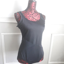 Load image into Gallery viewer, Lands' End Scoop-Neck 1 Piece Swimsuit Ombre Ripple