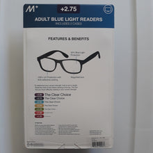 Load image into Gallery viewer, M+ Blue Light Protection Reading Glasses 2 Pack, +2.75