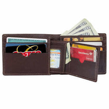 Load image into Gallery viewer, Timberland Genuine Pebble Leather Removable Passcase Wallet Brown NWT