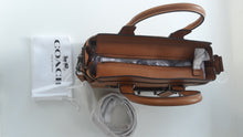 Load image into Gallery viewer, Coach Women's Mixed Leather Swagger 27, Dk/Light Saddle