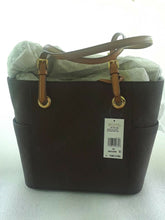 Load image into Gallery viewer, Michael Kors Signature Jet Set Travel East West Tote Brown 30H6GTTT3V