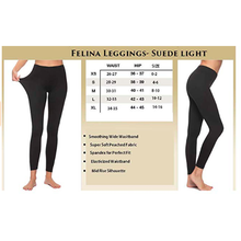 Load image into Gallery viewer, Felina Womens Wide Waistband Suede Light Weight Super Soft Leggings 2 Pack