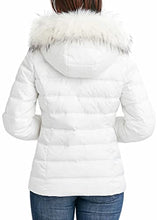 Load image into Gallery viewer, Nautica Womens Faux Fur Trim Hooded Midweight Puffer Jacket