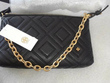 Load image into Gallery viewer, Tory Burch Fleming Chain Leather Cross-Body Handbag Black