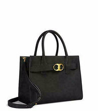 Load image into Gallery viewer, TORY BURCH NWT $598 Black Gemini Link Leather Tote Handbag Bag