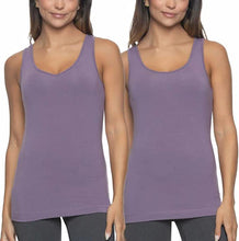 Load image into Gallery viewer, Felina Women's Cotton Modal Reversible Tank Top 4 Pack