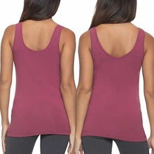 Load image into Gallery viewer, Felina Women's Cotton Modal Reversible Tank Top 4 Pack