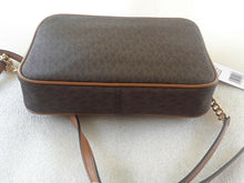 Load image into Gallery viewer, Michael Kors Women's Jet Set Brown Logo Crossbody Handbag Small BHFO 7986