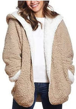 Load image into Gallery viewer, Weatherproof Ladies' Reversible Cozy Sherpa Hooded Jacket