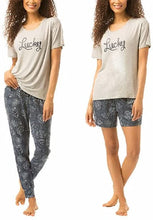 Load image into Gallery viewer, Lucky Brand Women's 3 Piece Pajama Set, Tee, Short and Pant
