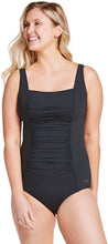 Load image into Gallery viewer, Speedo Women's Shirred Sides One Piece Swimsuit