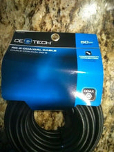 Load image into Gallery viewer, CE-TECH 50 ft. RG-6 Coaxial Cable