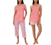 Load image into Gallery viewer, Carole Hochman Ladies 4-Piece Cotton Pajama Set for Women